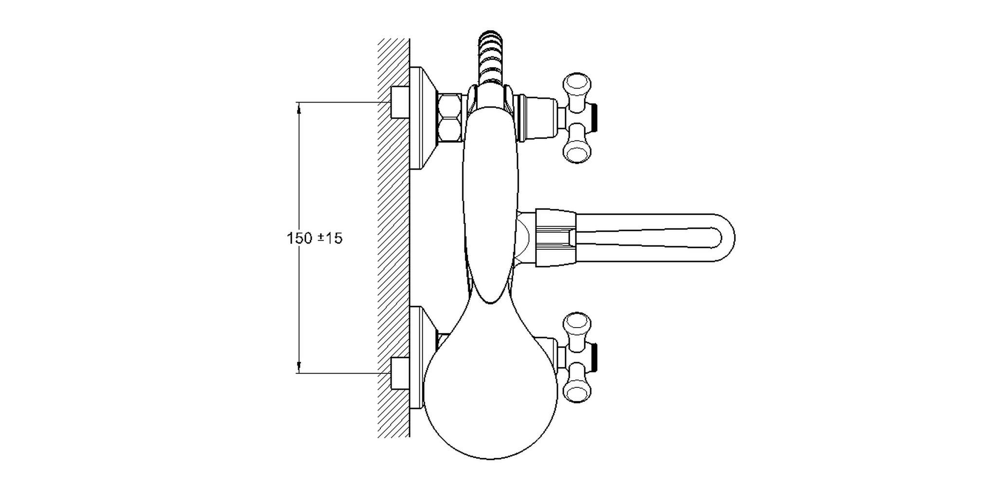 Смеситель для ванны G-lauf QML3-A827