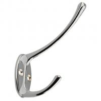 Крючок двойной Авента 04.02.02 средний хром 