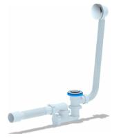 Сифон для ванны 1 1/2*40 АниПласт ЕС255S клик-кляк, с выпуском и переливом