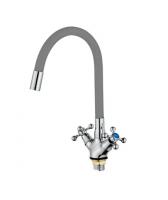 Смеситель для кухни FEINISE S54317R6-17 с гибким серым изливом