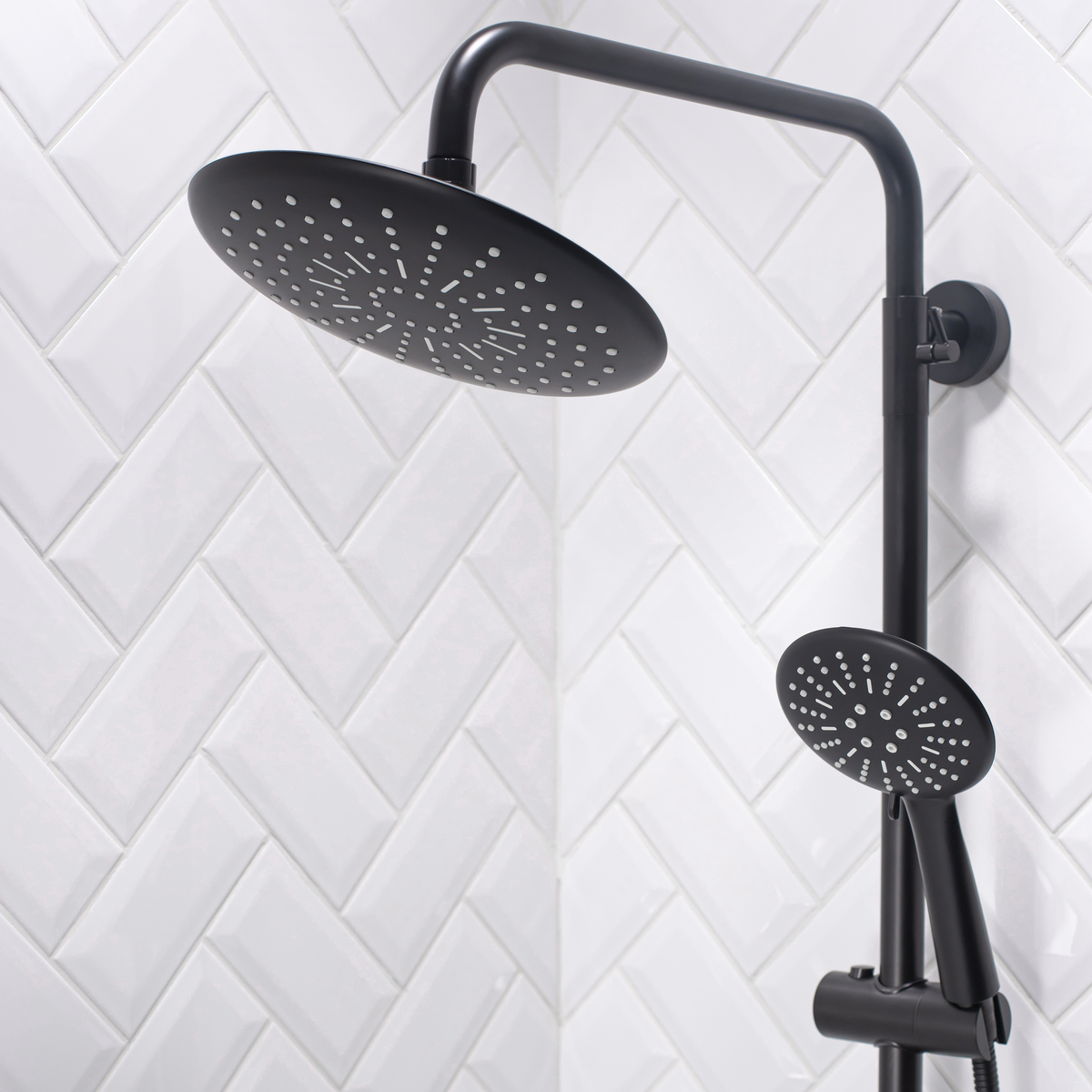 Смеситель для ванны РМС SUS124BL-009DK с душевой стойкой 