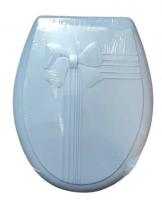 Сиденье для унитаза декор "БАНТИК"