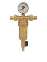 Фильтр латунный самопромывной с манометром Ф1/2 GAPPO G1411.04