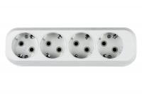 Колодка 4 гнезда IN HOME 5140 с заземлением