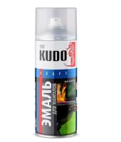 Эмаль аэрозоль KUDO-5127  термостойкая 800С золотая 520 мл