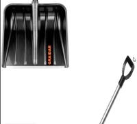 Лопата снеговая 400*400 мм GRAIDAR с оцинкованной планкой