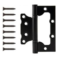 Петля накладная универсальная 100*75*2,5 черный матовый 2шт