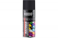 Эмаль аэрозоль KUDO-1102 матовая черная 520 мл RAL9005