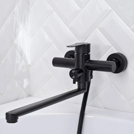 Смеситель для ванны РМС SUS124BL-006EP черный
