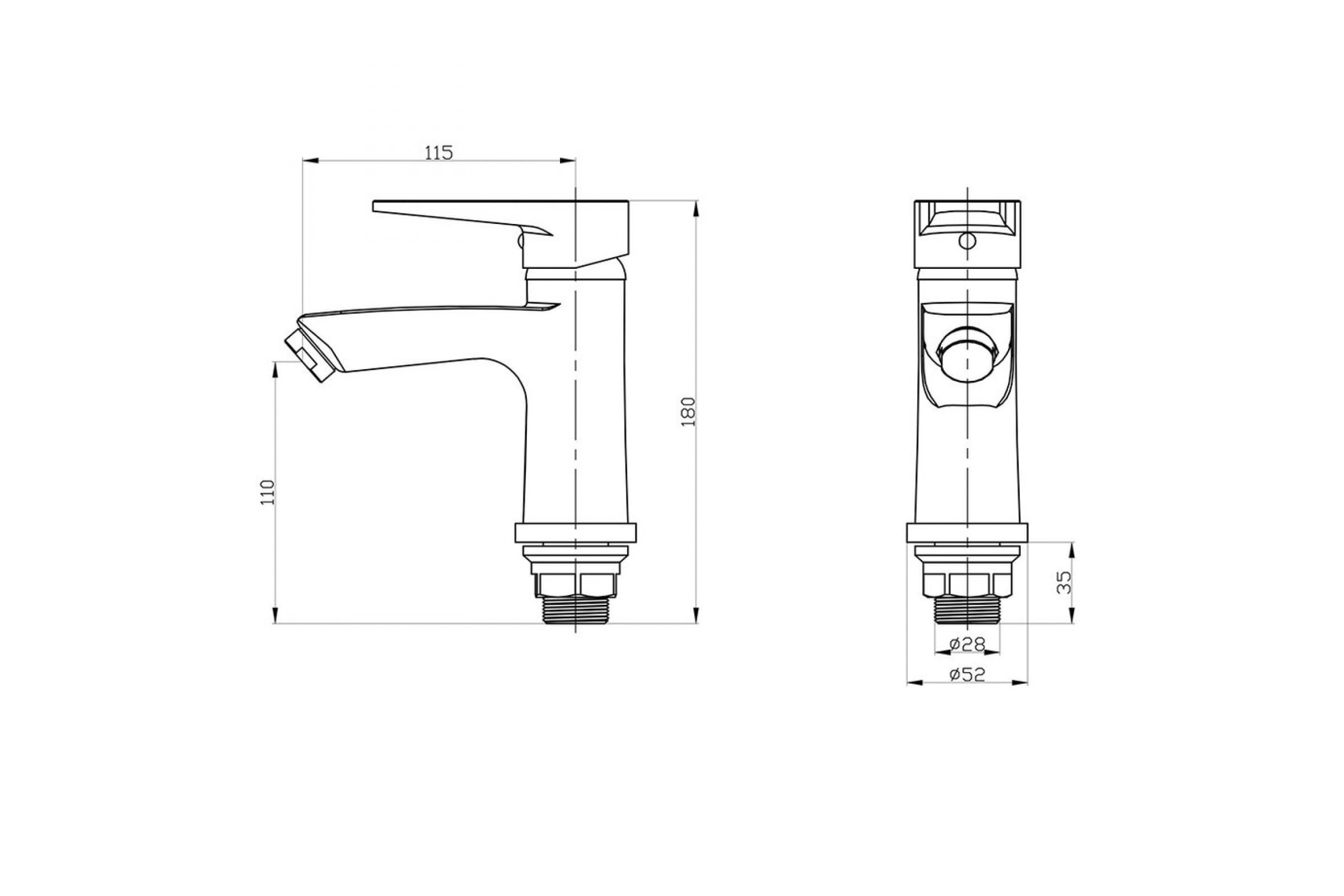 Смеситель для кухни РМС SL77W-999F белый
