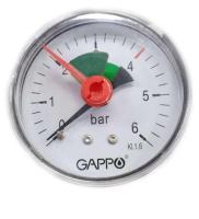 Манометр GAPPO 1/4, 6 bar аксиальный G1471.6