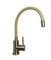 Смеситель для кухни FEINISE B49122Е-24 с гибким бежевым изливом