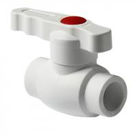 Полипропиленовый кран шаровый Ф25 рычаг PRO 