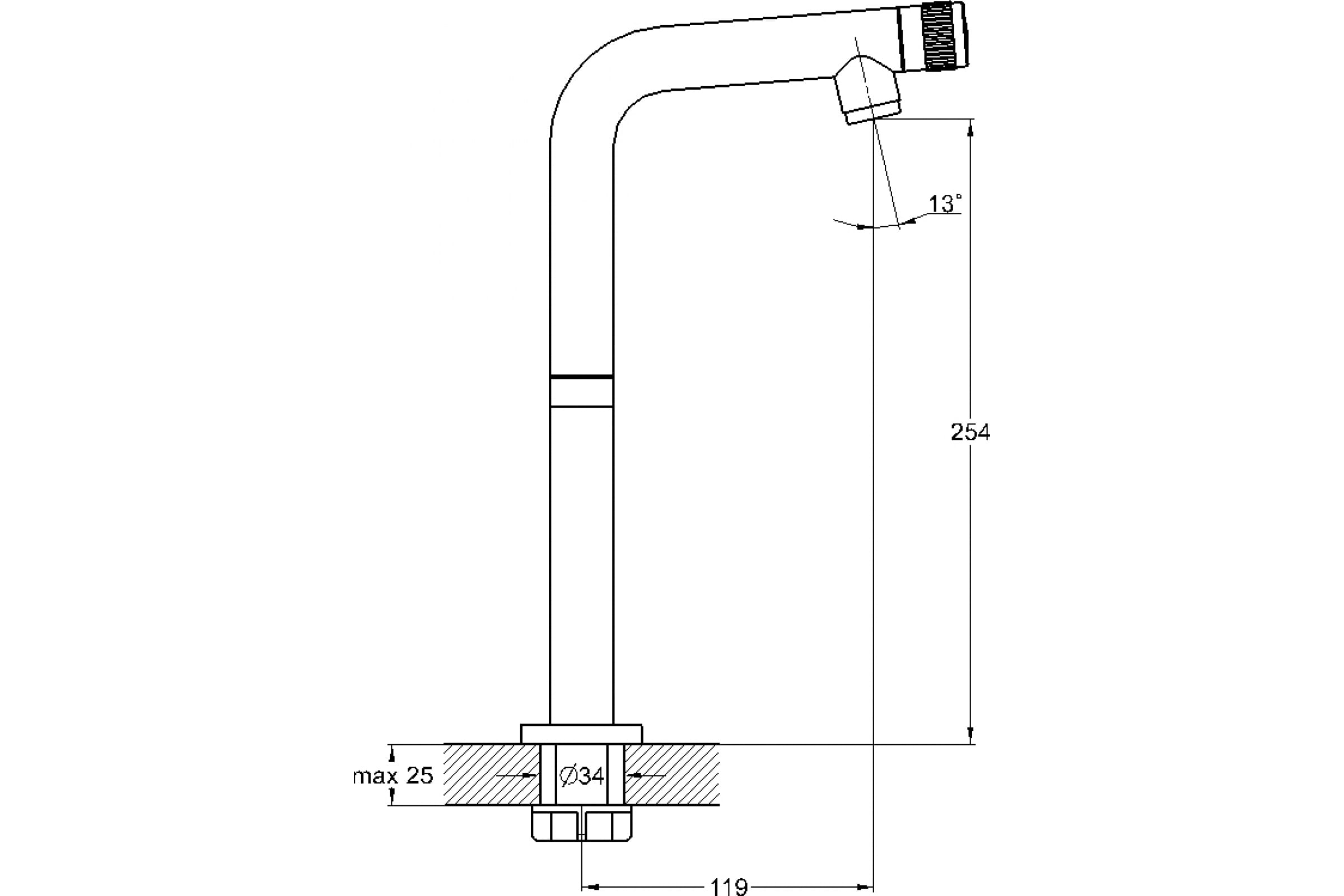 Моно-кран Solone SOL14-A630 
