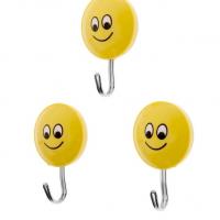 Крючки самоклеющиеся 3 шт. HOOK смайл 
