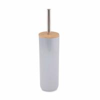 Ерш для унитаза с подставкой АЛЬТЕРНАТИВА БАМБУК белый