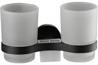 Держатель для щеток с двойным стаканом HAIBA HB8708 черный  