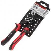 Клещи переставные BARTEX 180мм, двухкомпонентгая ручка