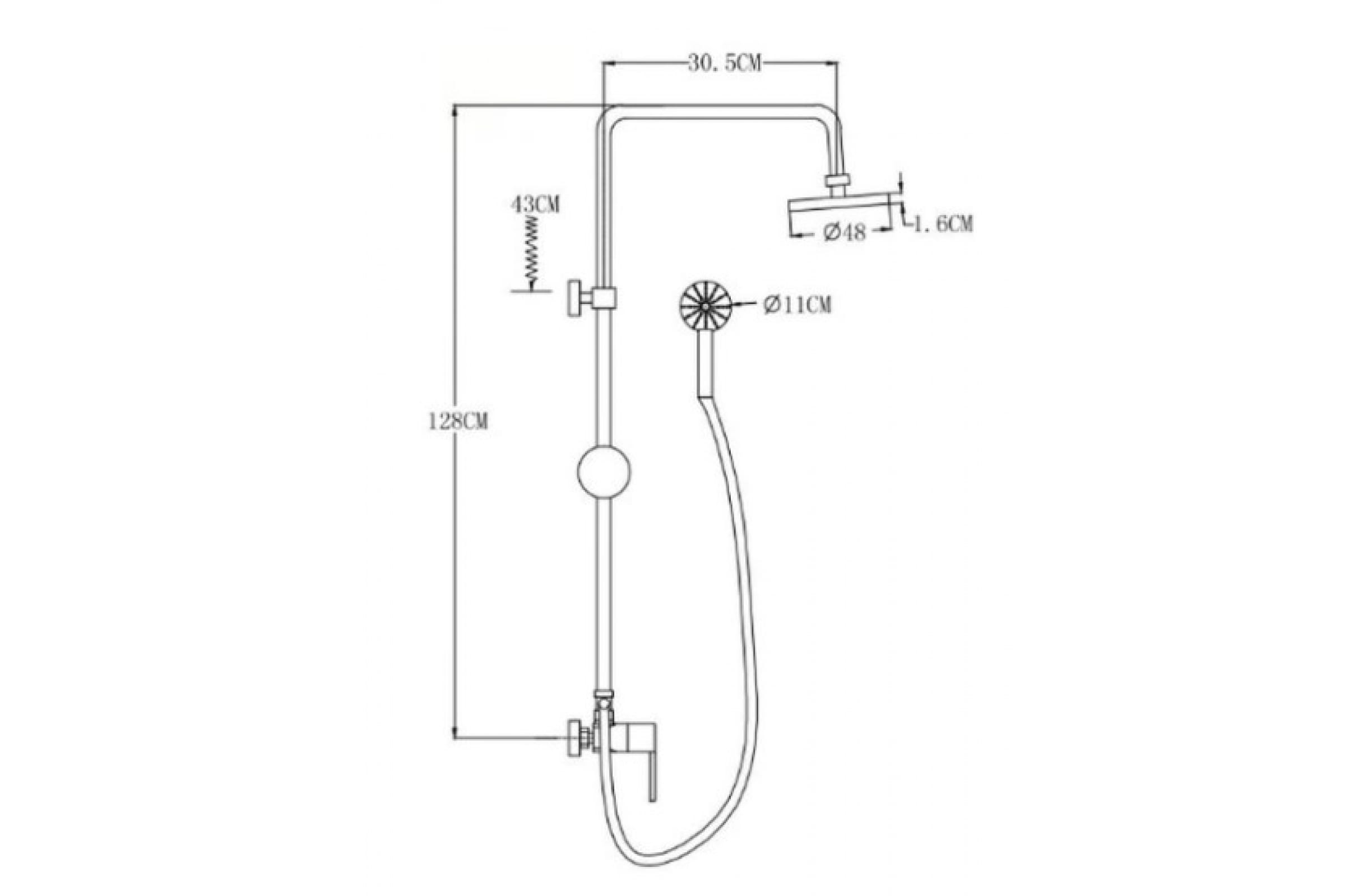 Смеситель для душа РМС SL80-003-3