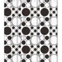 Шторка для ванной FRAP 8803 Черные и белые шары