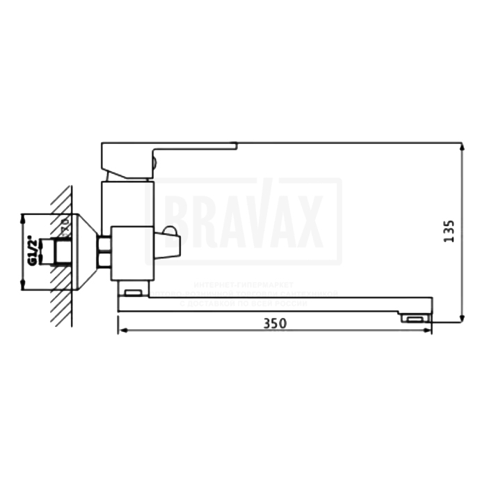 Смеситель для ванны Rainsberg R1023F