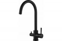 Смеситель для кухни OUTE T60203СK-300 с подключением фильтра черный