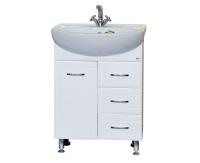 Тумба MDW УЮТ 60-4 (1 дверь 3 ящика) с умывальником Уют 60