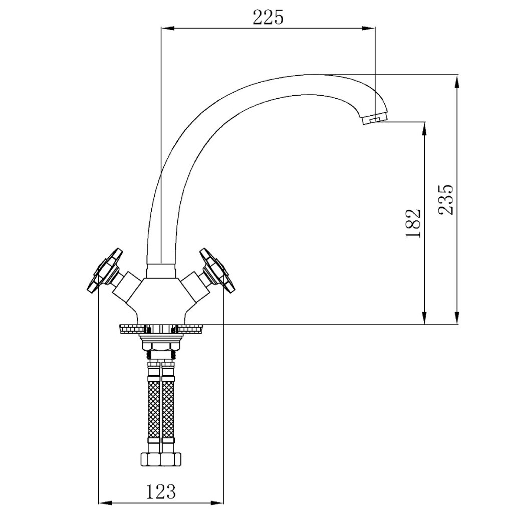 Смеситель для кухни РМС SL115-273F 