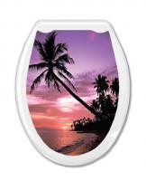 Сиденье для унитаза декор "ЗАКАТ"