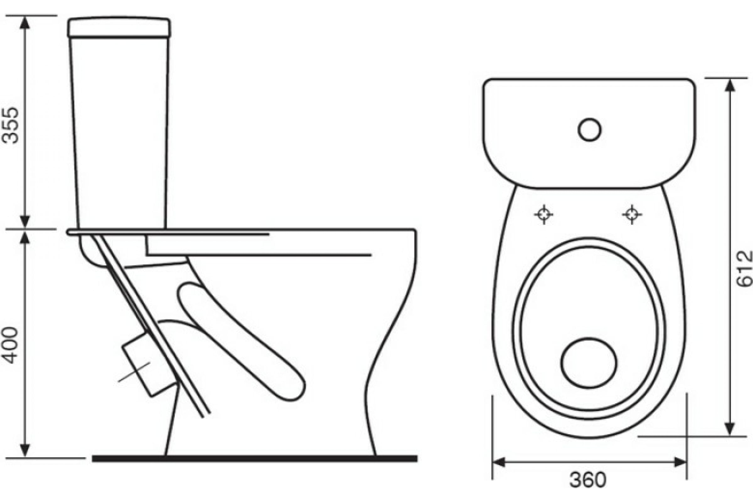 Унитаз-компакт SANITA ФОРМАТ эконом 