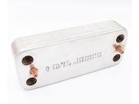 Теплообменник вторичный BOSCH, BUDERUS 14 пластин (17B1901426) (759)