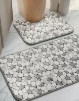 Набор ковриков 50*80 DOOR MAT серая галька YA-9935