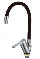 Смеситель для кухни РМС SL137BL-016F гибкий чёрный