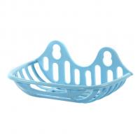 Мыльница с присосками пластиковая голубая