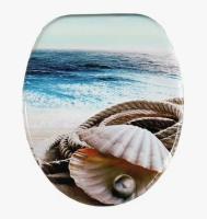 Сиденье для унитаза декор "РАКУШКА"