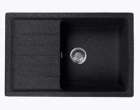 Мойка врезная V14 ГРАНД матовый прямоугольная с крылом 770*500 глуб 185мм