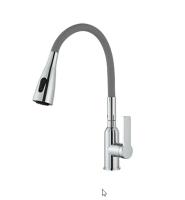 Смеситель для кухни YINDAF Y49159-17 гибкий серый излив