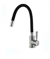 Смеситель для кухни FEINISE B49133Е-8 с гибким черным изливом