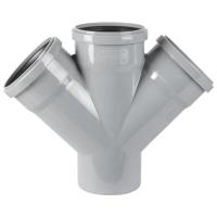 Канализационная крестовина 110/110/110/45