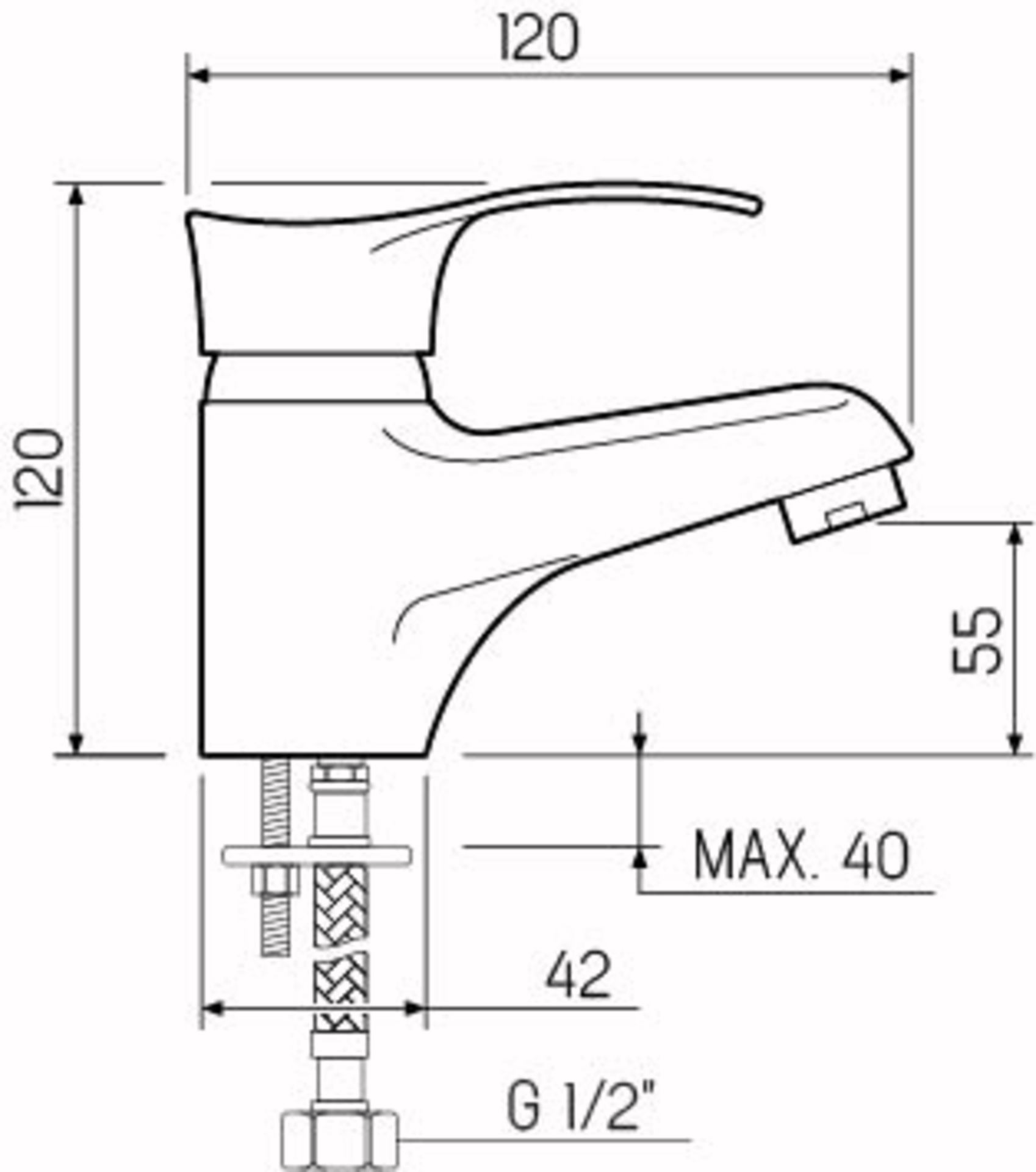 Смеситель для умывальника РМС SL86-001