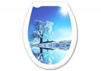 Сиденье для унитаза декор "БЕЛОЕ ДЕРЕВО"