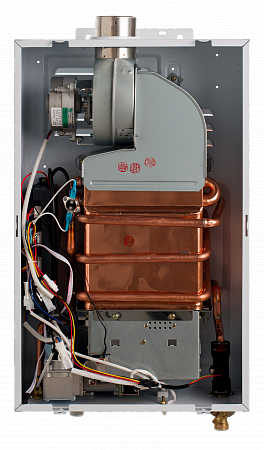 Газовый водонагреватель MIZUDO Pearl Ultra ВПГ 4-10Т (полу-турбо, в компл. с дымоходом)