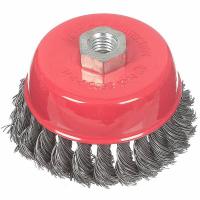 Щетка металлическая для УШМ чашка Ф100 BARTEX круч. проволока