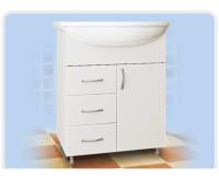 Тумба MDW УЮТ 60-3 (1 дверь 3 ящика) с умывальником Уют 60