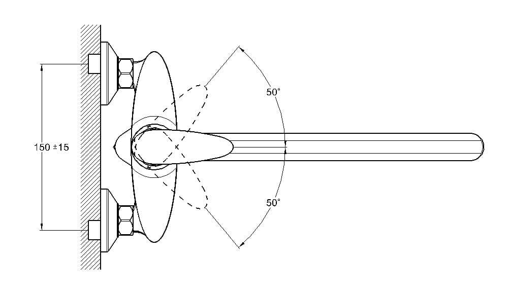 Смеситель для ванны G-lauf LOT7-А010 