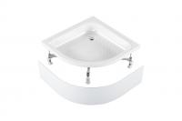 Душевой поддон 90*90 см высота 16 см акриловый полукруг (каркас+экран)