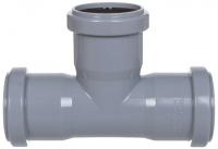 Канализационный тройник 50/50/90 трёхраструбный