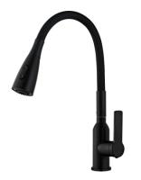 Смеситель для кухни YINDAF Y49159-8  гибкий черный излив латунь