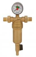 Фильтр латунный самопромывной с манометром Ф1 GAPPO G1411.06