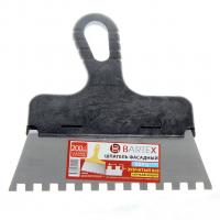 Шпатель зубчатый 8*8 BARTEX евро 250мм нержавеющий